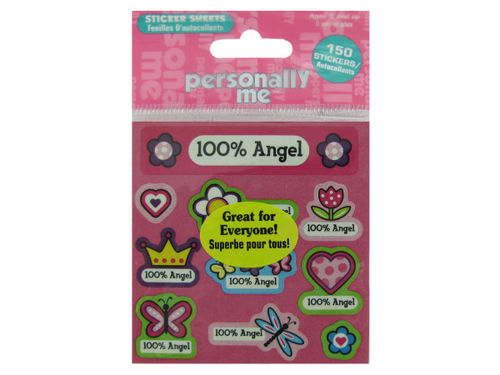 100% angel sml stickers