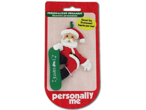 i love santa ornament