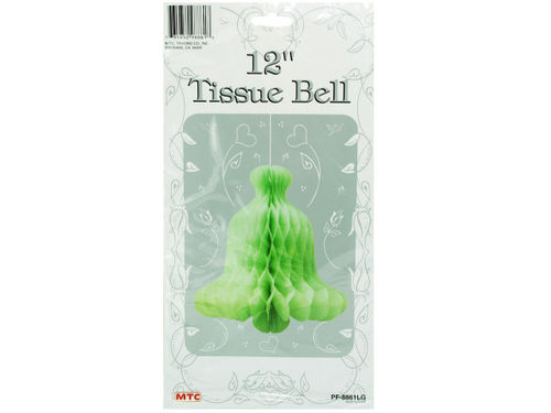 12 inch green tissue bell