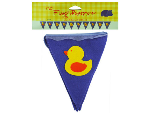 ducky felt flag banner