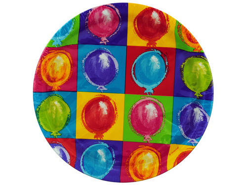 8 pack 8 3/4 inch balloon party paper plates