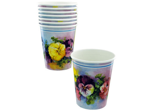 8ct 9oz pansies cups