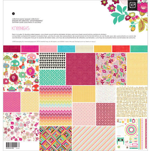 Knee Highs & Bow Ties Collection Pack 12""X12""-Knee Highs