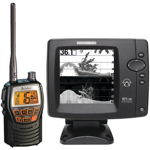Humminbird 571 Hd Fishfinder With Cobra Mrhh 125 Marine Vhf Radio