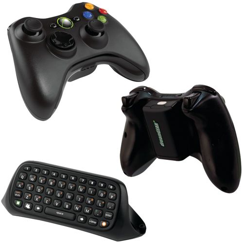Xbox 360 B4f00014 Wireless Controller With Dg360-279 Power Brick & 11654 Chatpad