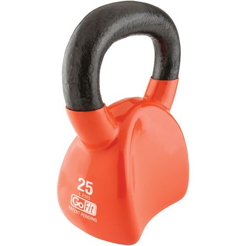 GOFIT GF-CKB25 Contour Kettlebell & DVD (25 lbs, Orange)