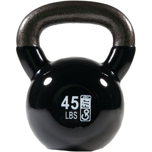 GOFIT GF-KBELL45 Countour Kettlebell & DVD (45 lbs; Black)