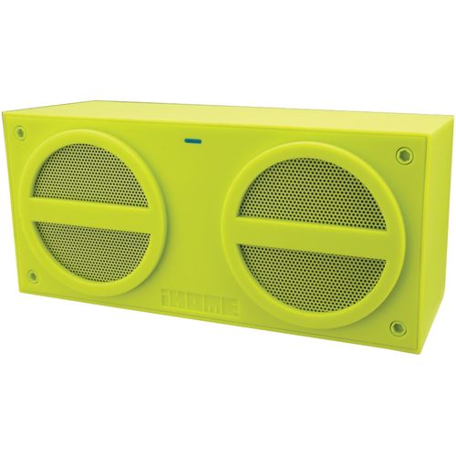IHOME iBT24QC Bluetooth(R) Stereo Mini Speaker with Rechargeable Battery (Green)