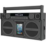 IHOME iBT44GC Bluetooth(R) Portable FM Stereo Boom Box with USB Charging