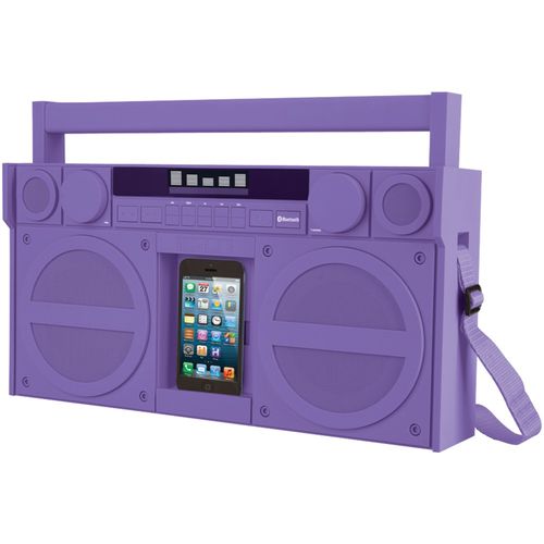 IHOME iBT44UC Bluetooth(R) Portable FM Stereo Boom Box with USB Charging