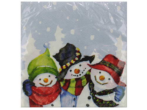 16 count snow pals lunch napkins