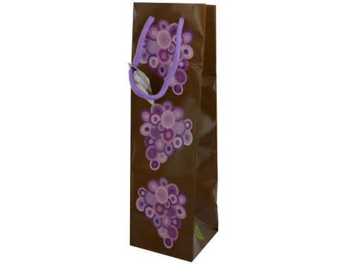 Wine Gift Bag with Grape Design