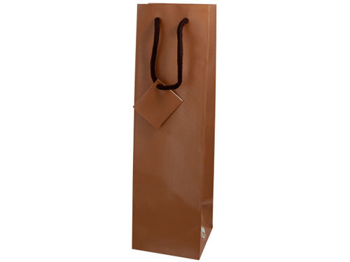 bottle gift bag brown