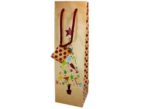 holiday bottle gift bag