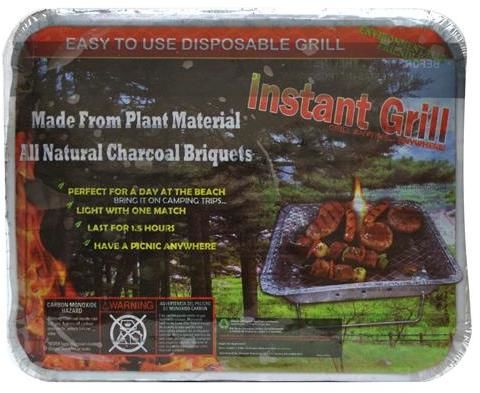 Easy to Use Disposable Instant Grill Case Pack 18