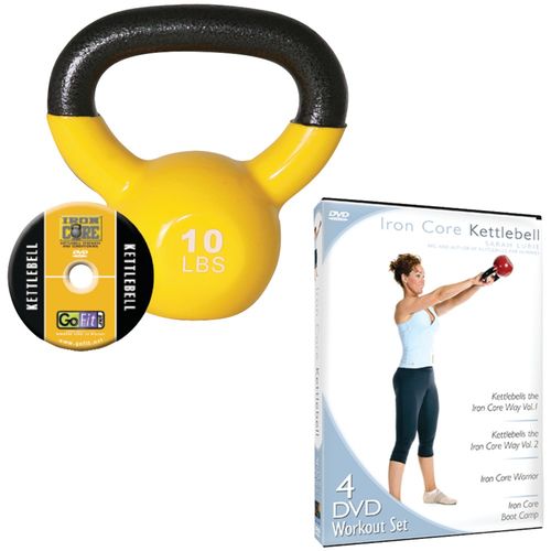 10lb Kettlebell Bundle With Dvd