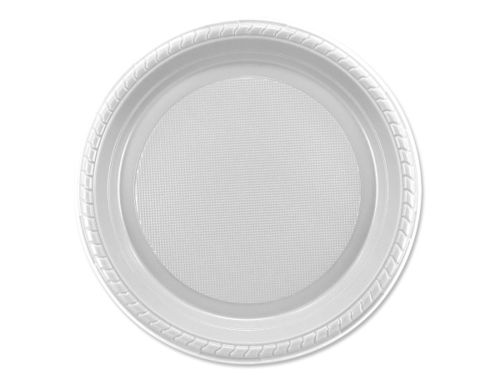12 pack 7 inch white plastic plates