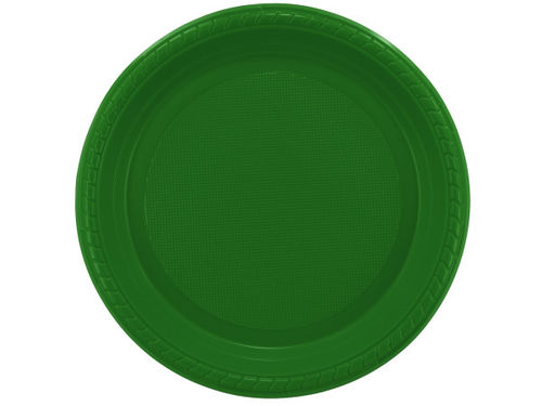 8 pack 9&quot; green plastic plates