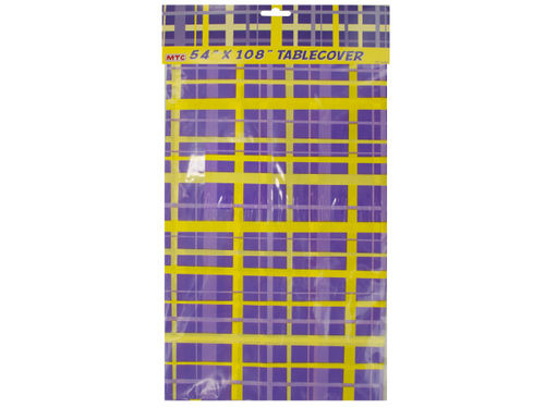 54&quot;x108&quot; Purple/Yellow tablecover