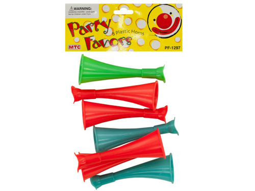 8 pack plastic horns