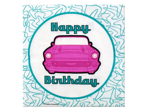 18 pack 50`s birthday napkins