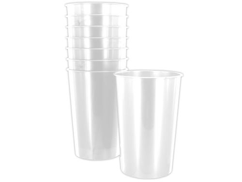 8 pack 9oz white plastic cups