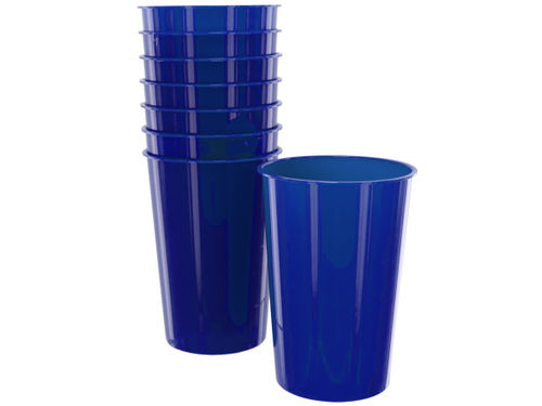 8 pk 9 oz blue plastic cups