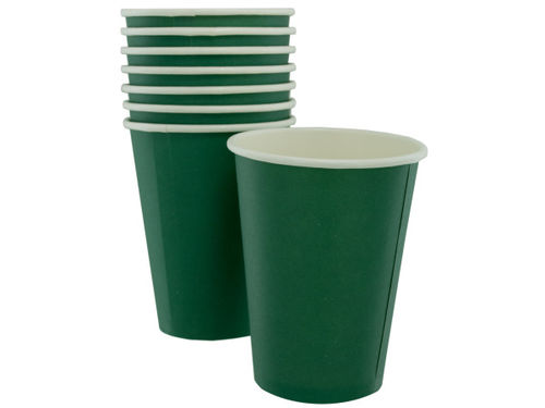 8 pack 12oz green paper cups