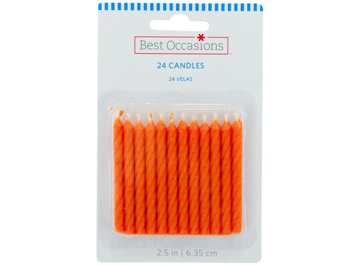 24 pack orange candles