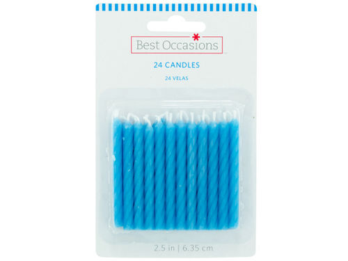 24 pack blue candles