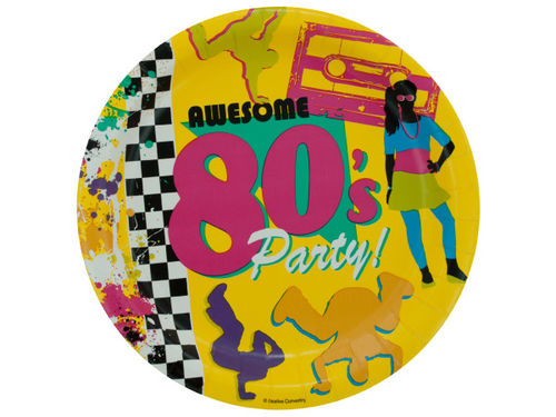 Awesome 80&#039;s Party Plates