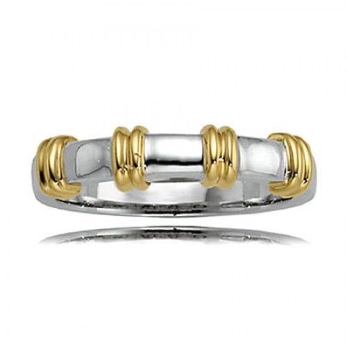 Platinum Ladies' Quad Cuff Design Wedding Band