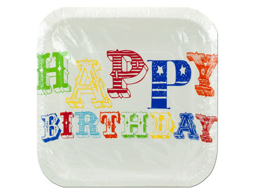 15 pack circus theme plates