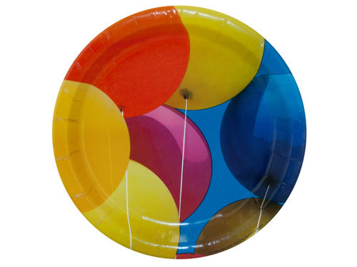 Party Plates With Balloon Design