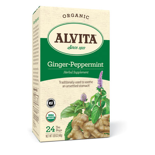 Alvita Teas Ginger-Peppermint Tea - Organic - 24 Tea Bags
