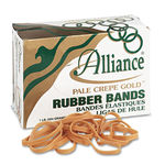 Pale Crepe Gold Rubber Bands, Size 64, 3-1/2 x 1/4, 1lb Box