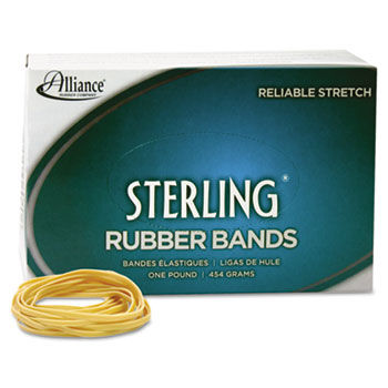 Sterling Ergonomically Correct Rubber Bands, #54, Assorted Sizes, 1lb Box