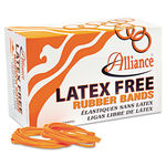Latex-Free Orange Rubber Bands, Size 117B, 7 x 1/8, 250/Box