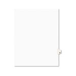 Avery-Style Legal Side Tab Divider, Title: 20, Letter, White, 25/Pack