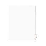 Avery-Style Legal Side Tab Divider, Title: 24, Letter, White, 25/Pack
