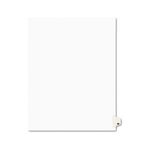 Avery-Style Legal Side Tab Divider, Title: 25, Letter, White, 25/Pack