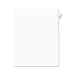 Avery-Style Legal Side Tab Divider, Title: 27, Letter, White, 25/Pack