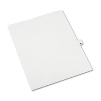 Avery-Style Legal Side Tab Divider, Title: 40, Letter, White, 25/Pack