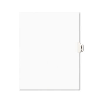 Avery-Style Preprinted Legal Side Tab Divider, Exhibit O, Letter, White, 25/Pack