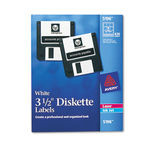 Laser/Inkjet 3.5in Diskette Labels, White, 630/Box