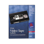 Inkjet/Laser Video Tape Labels, Matte White, 600/Pack
