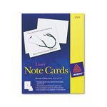 Note Cards for Laser Printers, 4-1/4 x 5-1/2, White, 60/Pack with Envelopes