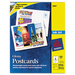 Photo-Quality Glossy Postcards for Inkjet Printers, 4-1/4 x 5-1/2, White, 100/Pk