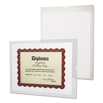 Utili-Jacs Heavy-Duty Clear Plastic Envelopes, Letter, 50/Box