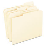 Reinforced Top Tab File Folders, 11 point Kraft, 1/3 Cut, Letter, 100/Box